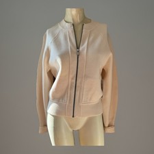 Athleta sequoia cream zip up sweater size xxs nwt