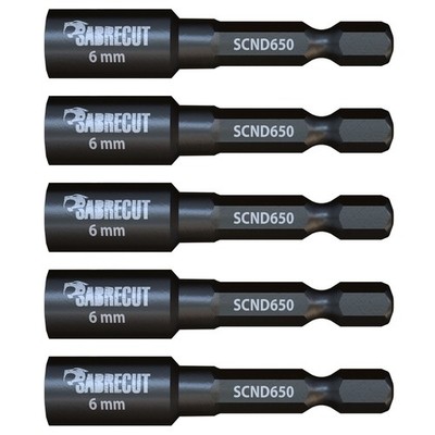 5 x 6 mm - SabreCut Mutterndreher Sechskant Schlagmutter Kufen / Steckschlüssel