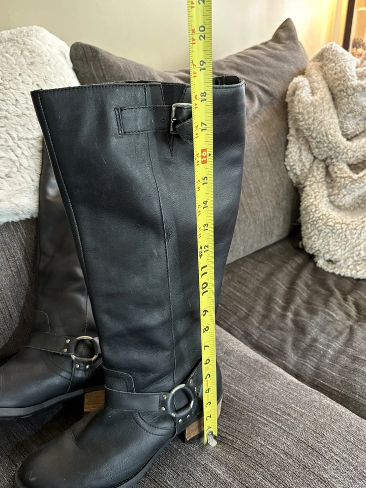 Lane Bryant кожи езды колена черный ботинки размер 11 Вт Сиена широкая ширина икры - Изображение 4 из 4