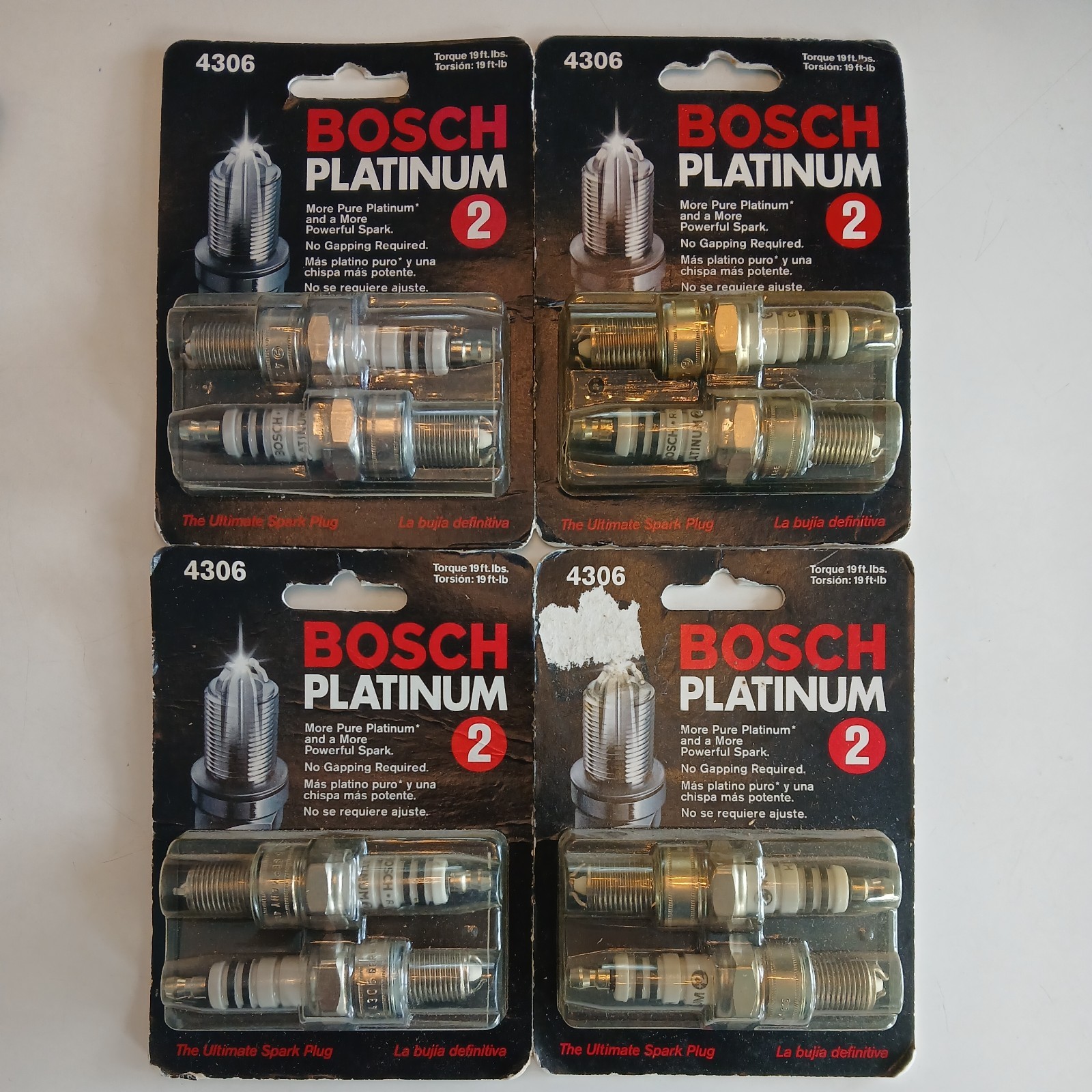 Bosch Platinum 2  2 12 PCS  4306 Spark Plugs lot 4x 2-Pk22pk FREE SHIP