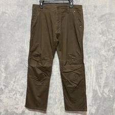 Kuhl Pants Mens 34X30 Brown Born On The Mountains Crag Series Slackr Hiking