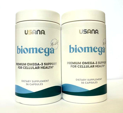 Latest upgraded USANA Biomega Premium Omega-3  fish oil (2 packs) EXP 08/27