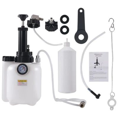 3L Manual Pressure Brake Fluid Bleeder Kit Clutch Bleeding System Hand Pump - image 1 of 4