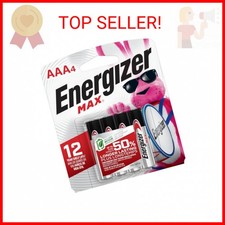 Energizer MAX AAA Batteries 4 Pack , Triple A Alkaline Batteries