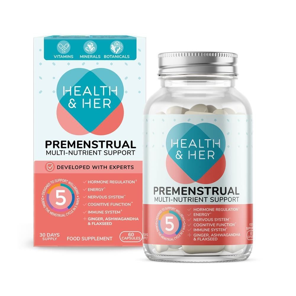 Health & Her Premenstrual Multi Nutrient Supplement 60 Capsules - 4 Pack - Image 6