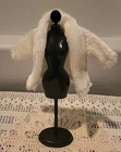 Vtg White Short Faux Fur Coat CLONE Barbie or Mommy Made
