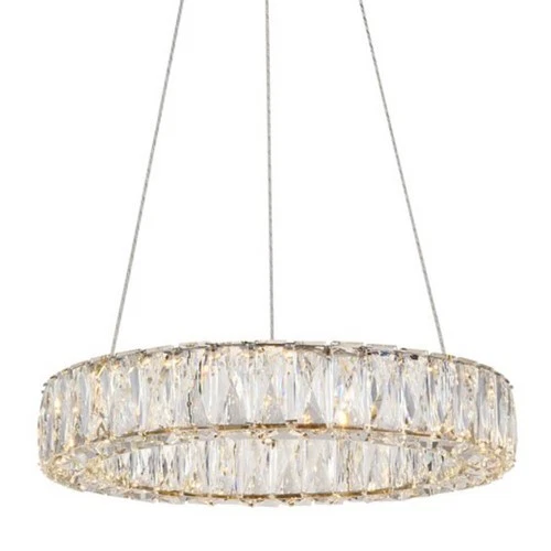Elegant Lighting 3503D17 Monroe 18"W LED Crystal Ring Chandelier - Gold - Picture 1 of 12