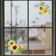 Adesivi murali rimovibili a prova di olio cucina fiore sole arte decorazione cas