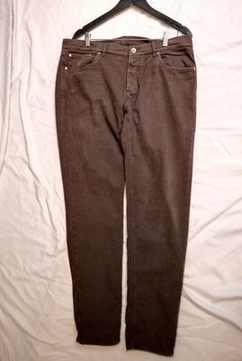 Brunello Cucinelli Brown Jeans Mens 38x32 Traditional Fit Italy 52