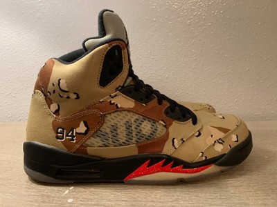 jordan retro 5 supreme camo