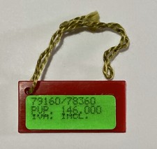 TUDOR BIG BLOCK Chronograph Tag 79160 78360 HANGTAG Stainless Steel by Rolex /