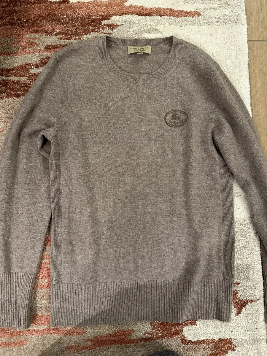 Burberry Men s Embroidered Archive Logo Cashmere Sweater Size S