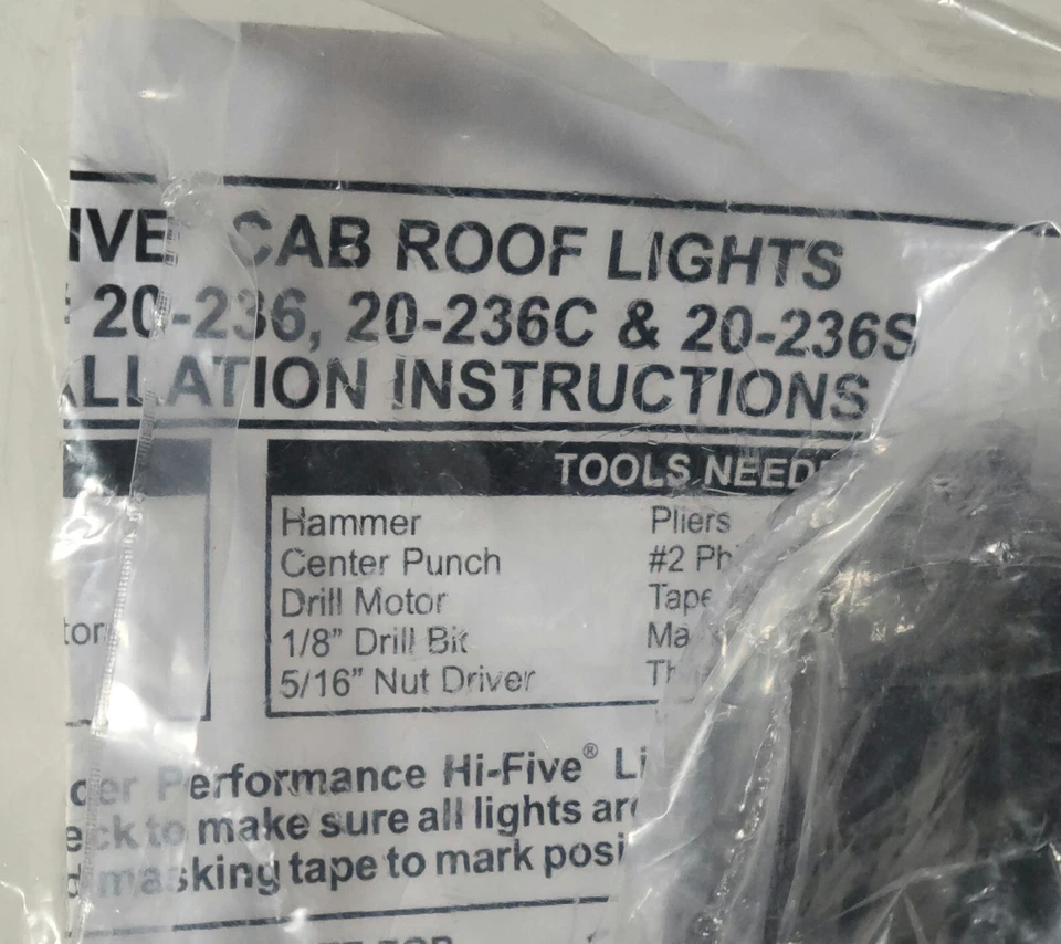Luces de techo de cabina Pacer Performance HI-FIVE 20-236, 20-236C, 20-236S (bolsa sellada) Foto 3 de 4