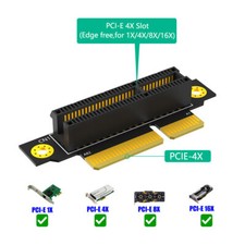 PCI-e 4X 3.0 90 Degree Reverse Male to Female Riser Card For 1U Server