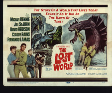 The Lost World: Michael Rennie Jill St. John Lobby Card # 1    1960  Box3
