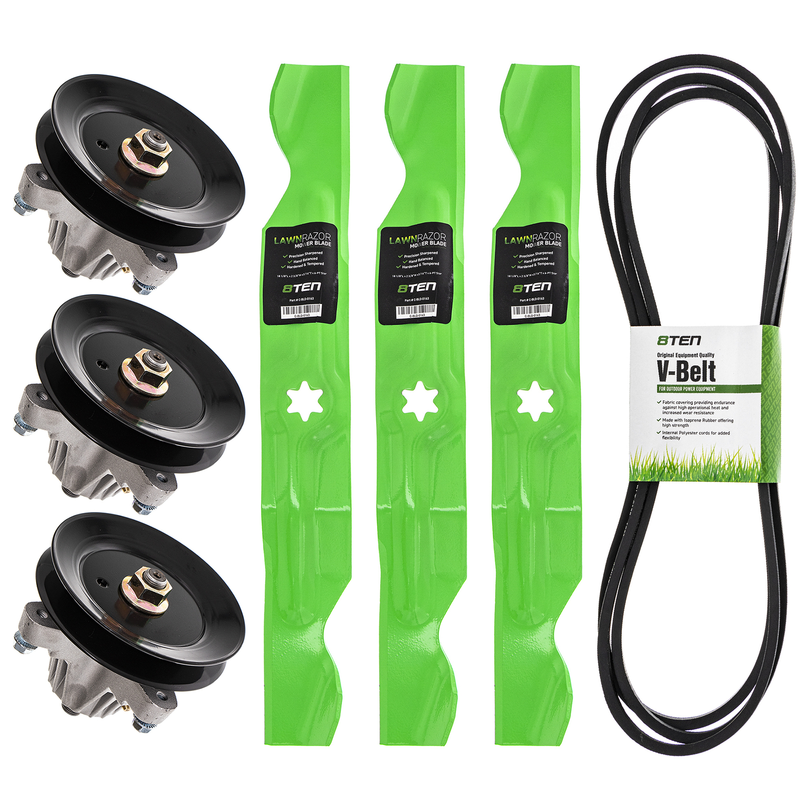 Spindle Blade Belt Kit for MTD Cub Cadet LTX1050 KH