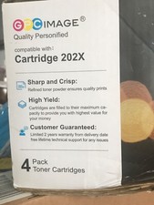 GPC Image Compatible Toner Cartridge Replacement for HP 202X 4 Pack