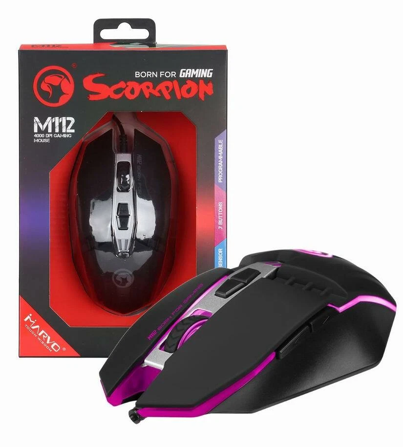 Gaming Mouse USB 2.0, 7 LED Colours Adjust up to 4000 DPI 7 Buttons PC Laptop - Image 3 of 4