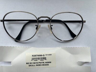 US GI Brillengestell Randolph Engineering R267W99-G Pewter 56mm 19mm140mm