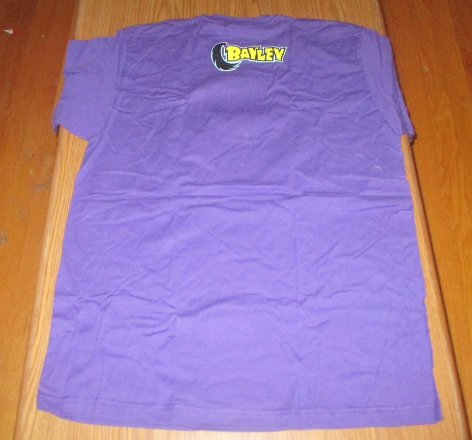 WWF WWE 大号 Bayley 摔跤 T 恤 Damage CTRL 紫色 Diva 女式 — 第 2/4 张图片