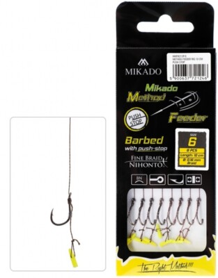Mikado Method Feeder Rig - Gr. 12 - 0.12mm/10cm - 8 Stck.