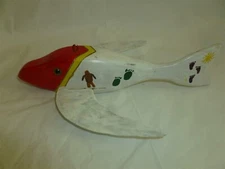 Vintage 8 Inch Wood Kelly Olson Ice Spearing Decoy  Lot K-861