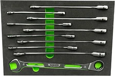 VIM TOOLS SAR100 10 Piece Slim Angled Ratcheting  Wrenches Brand New!