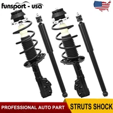 Front Struts Coil Springs + Rear Shock Absorber Assembly for 2009-2014 Honda Fit