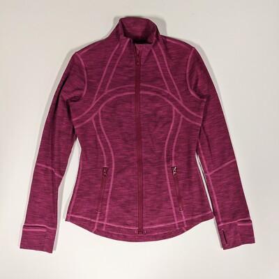 Lululemon Define Jacket Diamond Jacquard Berry Rumble Jew Magenta
