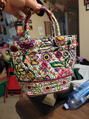 Vera Bradley Floral Cinch Handbag Purse 