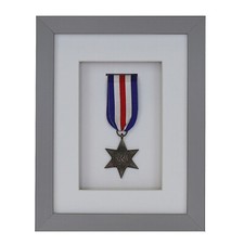 3d Deep Box Frame To Display War Military Sports Medals Black White Grey Oak