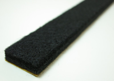 Felt Strips 80mm Wide, 6mm Thick from 1m - Felt Tape Black - Strong Self Adhesive
