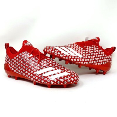 adidas cleats white and red