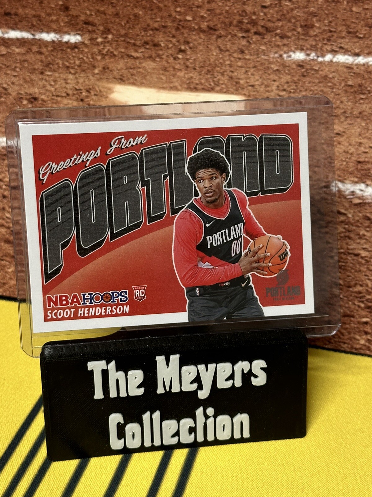 NEW 2023-24 Scoot Henderson RC Panini NBA Hoops Rookie Greetings #3 Portland