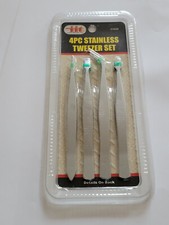 New IIT 4 piece Stainless Tweezer Set, 21620
