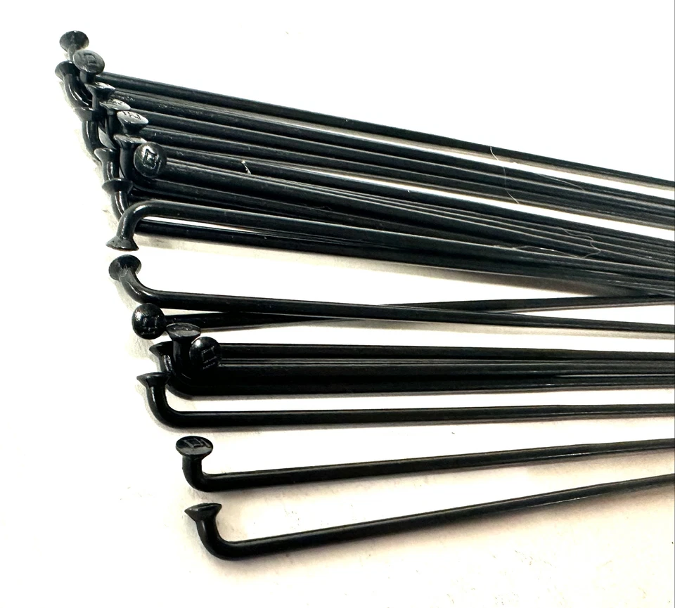 Radios DT SWISS COMPETITION negros curva en J 2,0/1,8 mm 14/15/14 DB 265 mm 20/cuenta Foto 2 de 4