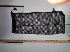 Misty Mountain Mesh Bag Pull-string 6" x 21" Black - New Other