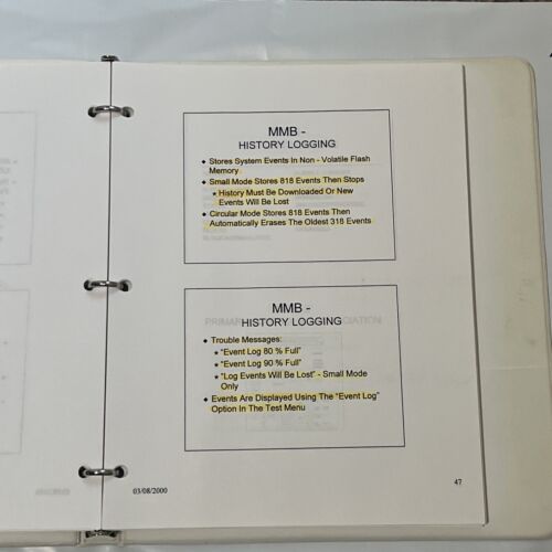 Siemens MXL/MXLV Control Panel Operation, Installation, & Maintenance Manual - Picture 3 of 3
