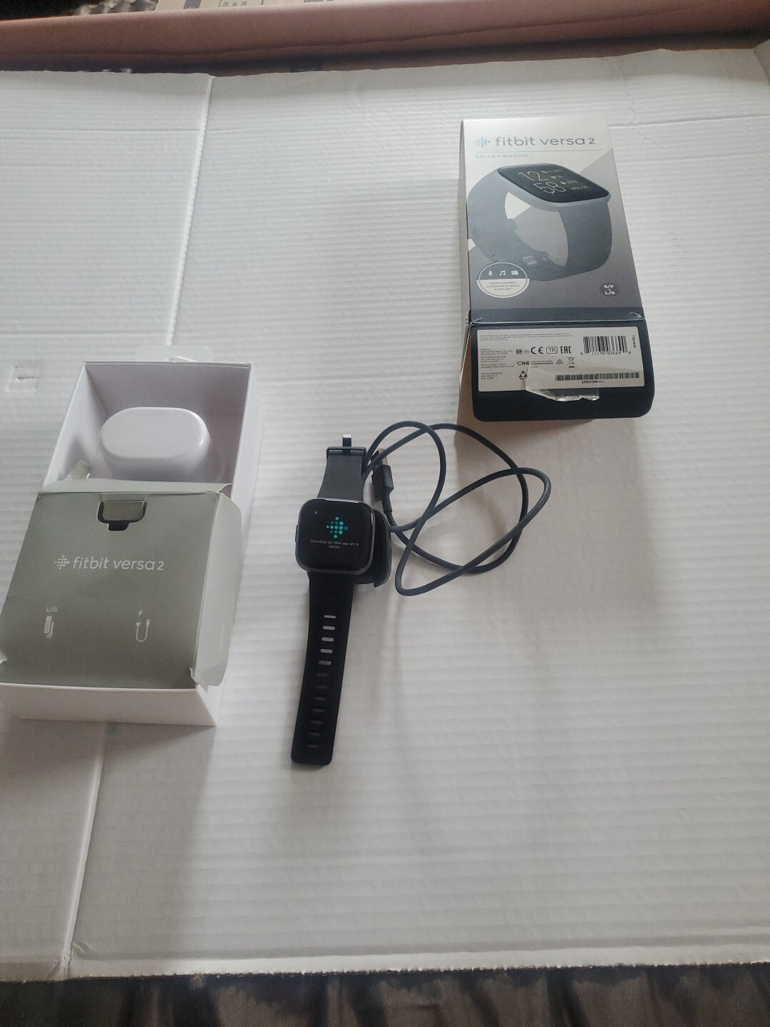 Fitbit Versa 2 Smartwatch Preowned with Box Tested Fitness Tracker-image