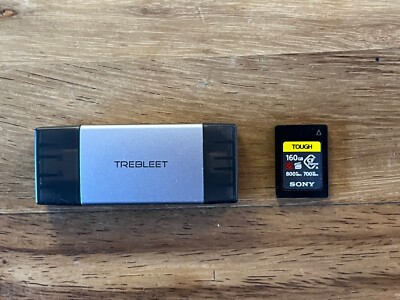 Sony 160GB compact flash card CFexpress Type A Memory Card (CEAG160T) w/reader!
