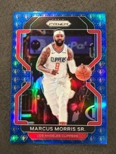 MARCUS MORRIS SR 2021-22 Prizm Basketball 75th Anniversary Diamond BLUE PRIZM sp