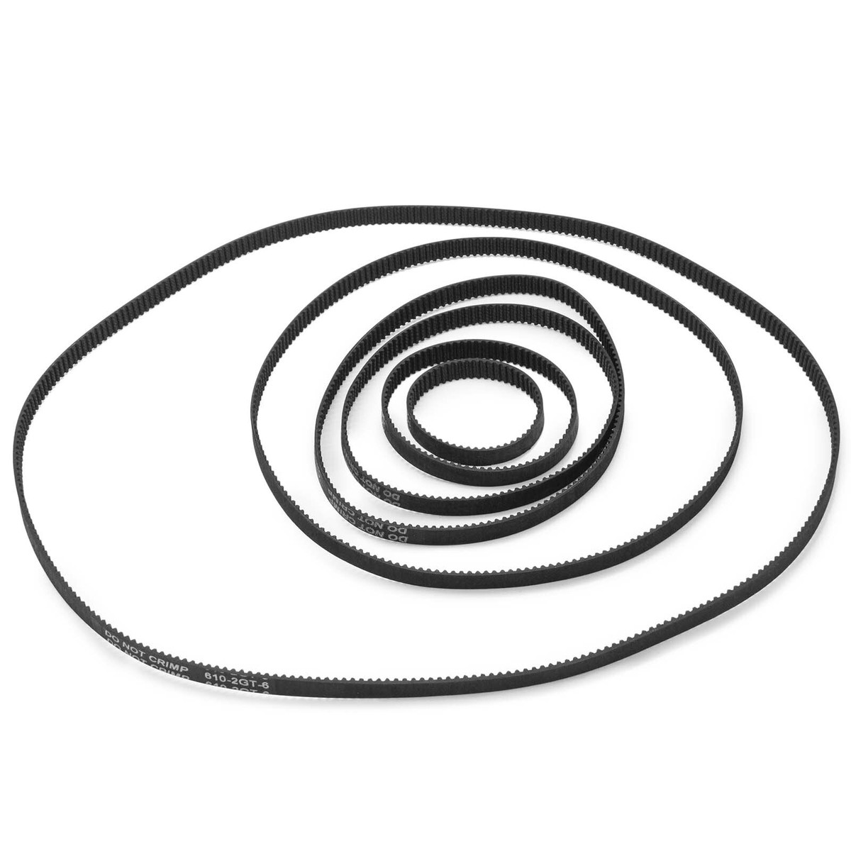 GT2 Courroies Dentées Fermées 6mm - Lot De 2 - Longueurs 110 à 1524mm - Pour Imprimantes 3D Et CNC
