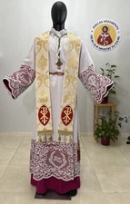 WHITE GOLD SACRAMENTAL STOLE - Chasuble - Vestments