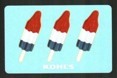 KOHL'S Classic Rocket Ice Pops ( 2021 ) Gift Card ( $0 )