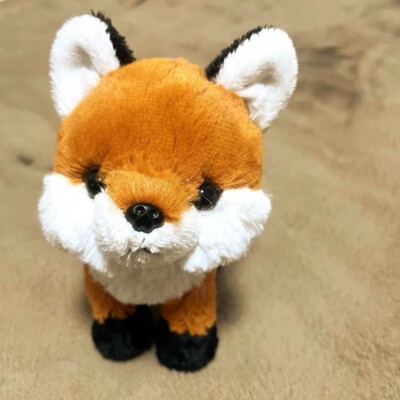 Sonne Zitrone Flauschiger Fuchs Plüschtier Puppe Größe S Hellbraun Stofftier