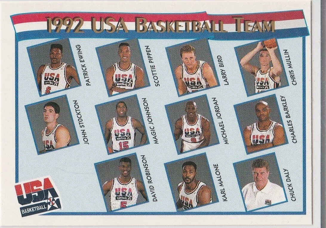 1992 USA DREAM TEAM Olympic Basketball Card MICHAEL JORDAN Larry