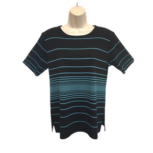 petite black tunic top