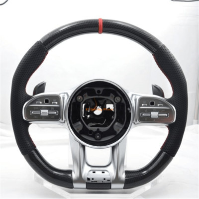 Carbon fiber leather Steering Wheel for 2020 2021 2022 2023 Mercedes Benz AMG