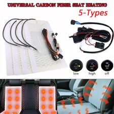 Set Sitzheizung Heizmatten Nachrüstsatz KFZ PKW 2/6 Stufen Carbon Universal DE