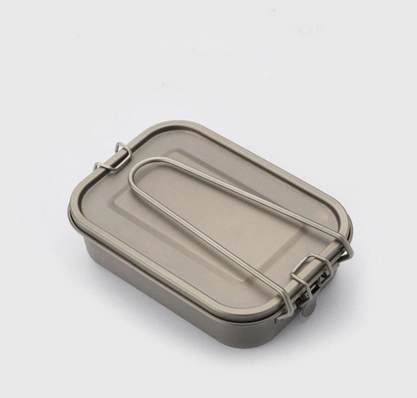 800ml Outdoor Survival Lightweight Pure Titanium Mess Tin Fast Cooking Mess Kit - Image 3 of 4